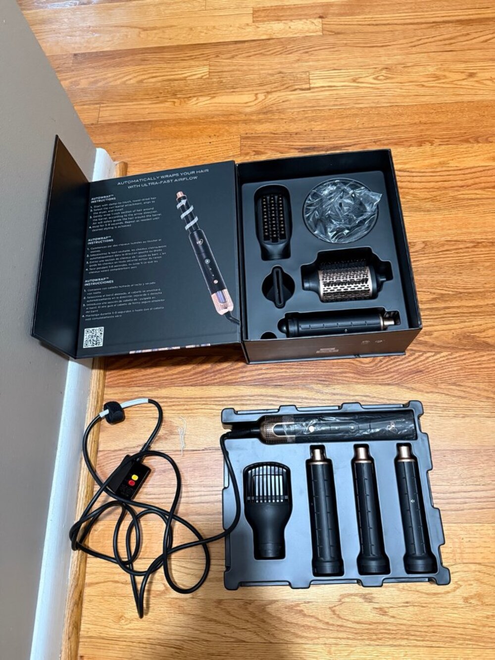 ion Luxe 8-in-1 Airstyler Pro Complete Set Black Rose Gold